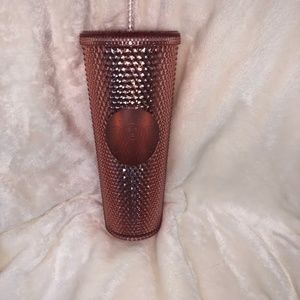 Starbucks Pink Studded Tumbler with Lid and Straw
